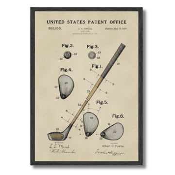 Golf Patent Prints