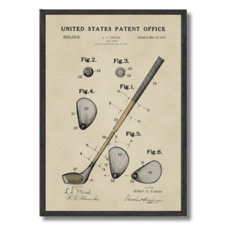 Historical Golf Patent Prints