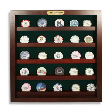 Poker Chip Golf Ball Marker Displays