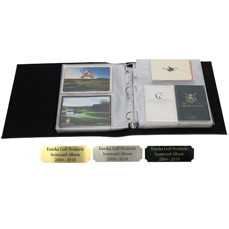 Large Golf Scorecard and Photo Album -- Brown