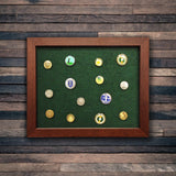 Shadow Box Ball Marker Display -- Cherry