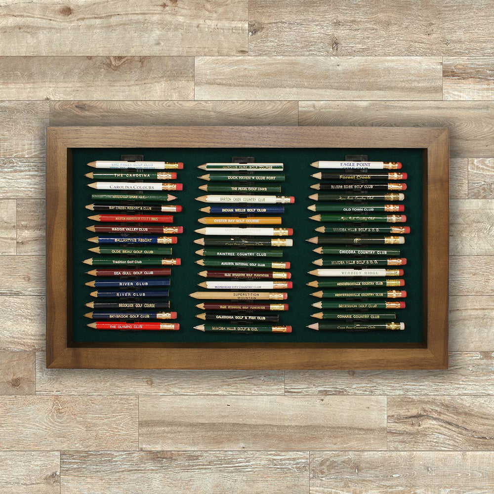 48 Golf Pencil Display Case -- Walnut