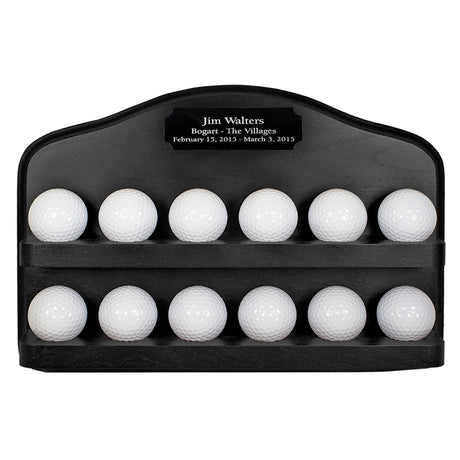 12 Golf Ball Display Rack -- Black