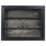 12 Golf Ball Shadow Box Display Case