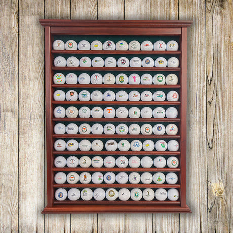 100 Golf Ball Display Rack -- Cherry