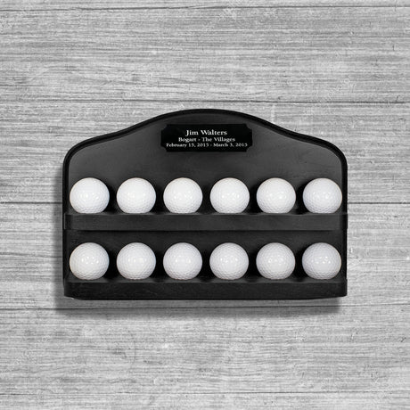 12 Golf Ball Display Rack -- Black