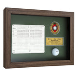 Hole-In-One Enclosed Vertical Shadowbox -- Barnwood