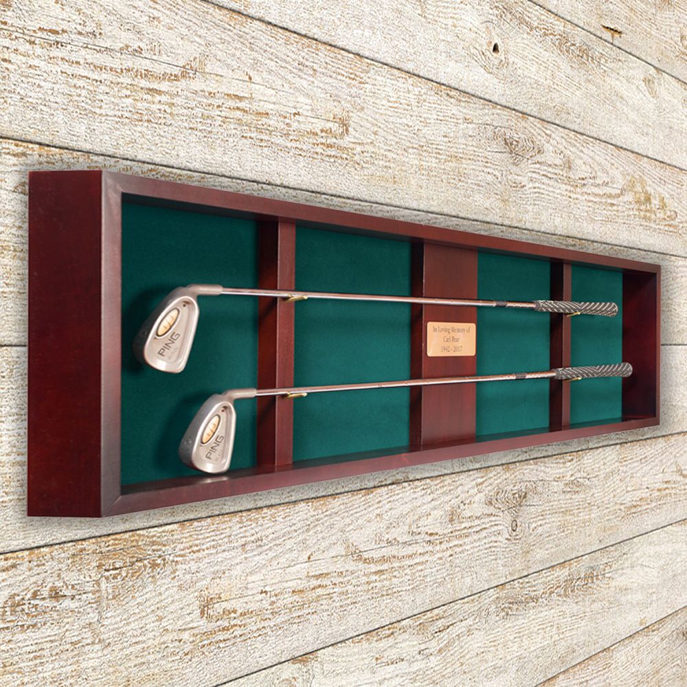 2 Golf Club Shadow Box Display