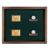 2 Holes in One Shadowbox Display-Cherry -- Walnut