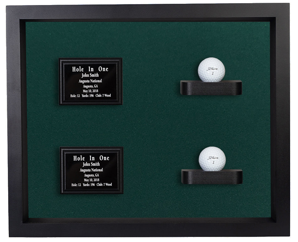 2 Holes in One Shadowbox Display