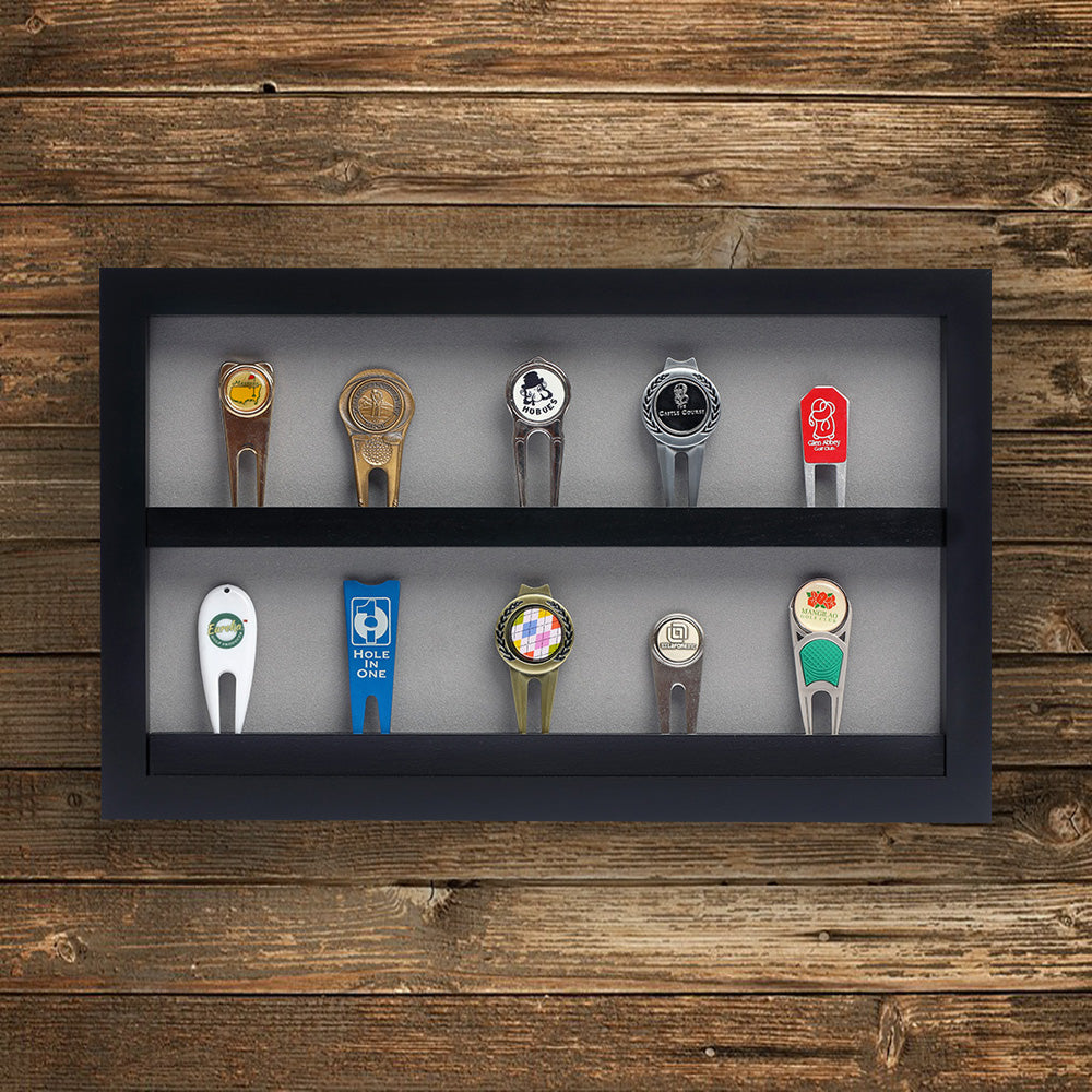 20 Golf Divot Tool Display -- Black/Gray