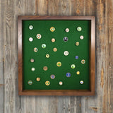 100 Golf Ball Marker Display -- Walnut