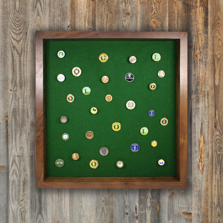 100 Golf Ball Marker Display -- Walnut