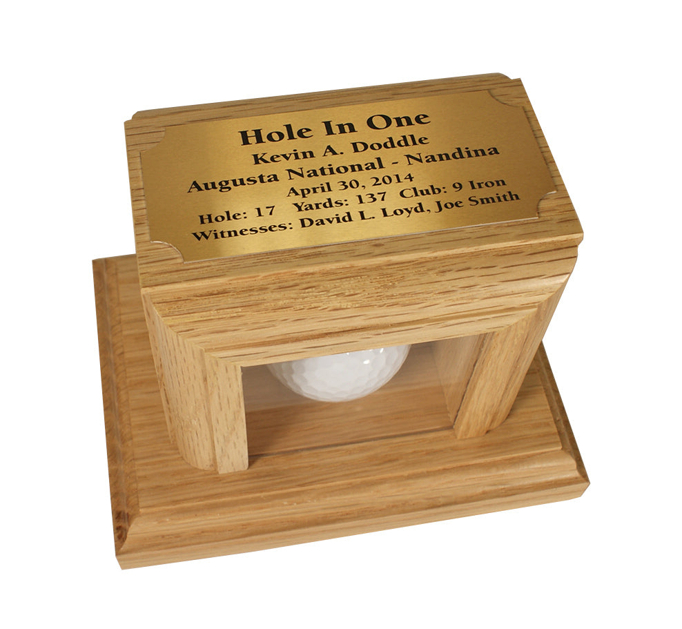 Hole-In-One Display -- Oak