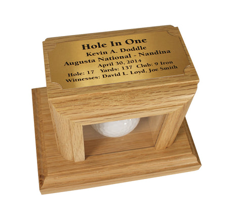 Hole-In-One Display -- Oak