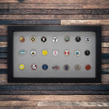 40 Golf Ball Marker Display -- Black/Gray
