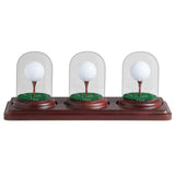 3 Holes in One Glass Dome Display