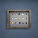 Shadow Box Ball Marker Display -- Gray/Gray