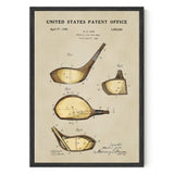 Golf Patent Print - Wood
