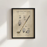 Golf Patent Print