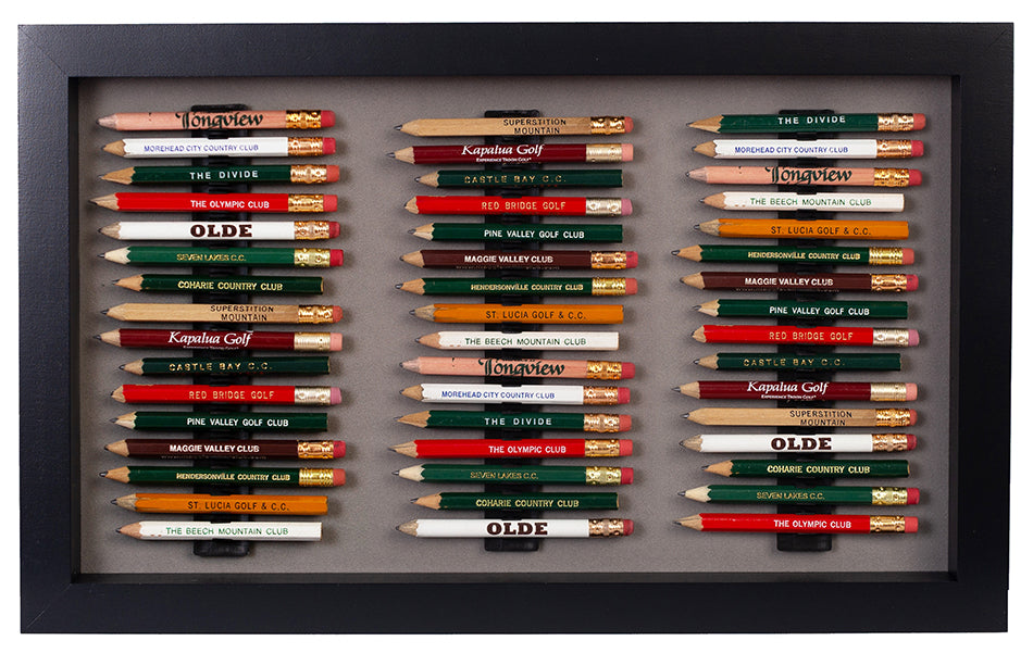 48 Golf Pencil Display Case -- Black/Gray