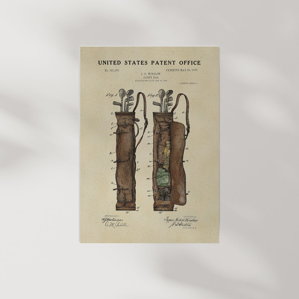 Golf Patent Print