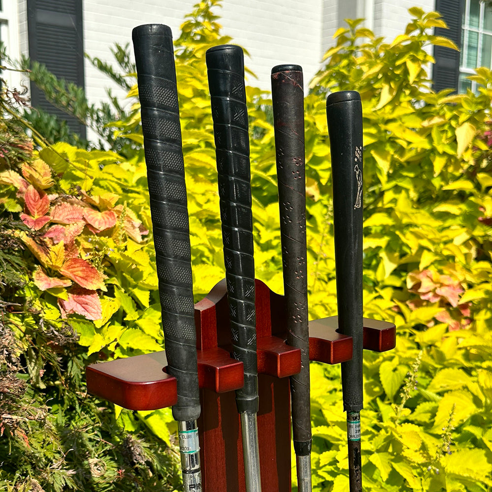 Golf Putter Stand -- Black / Gray