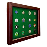 Shadow Box Ball Marker Display -- Cherry