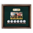6 Ball Shadowbox Display -- Walnut