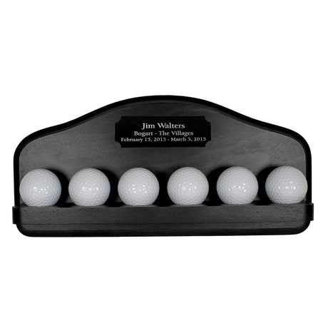6 Golf Ball Display -- Black