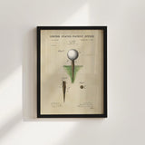 Golf Patent Print - Tee