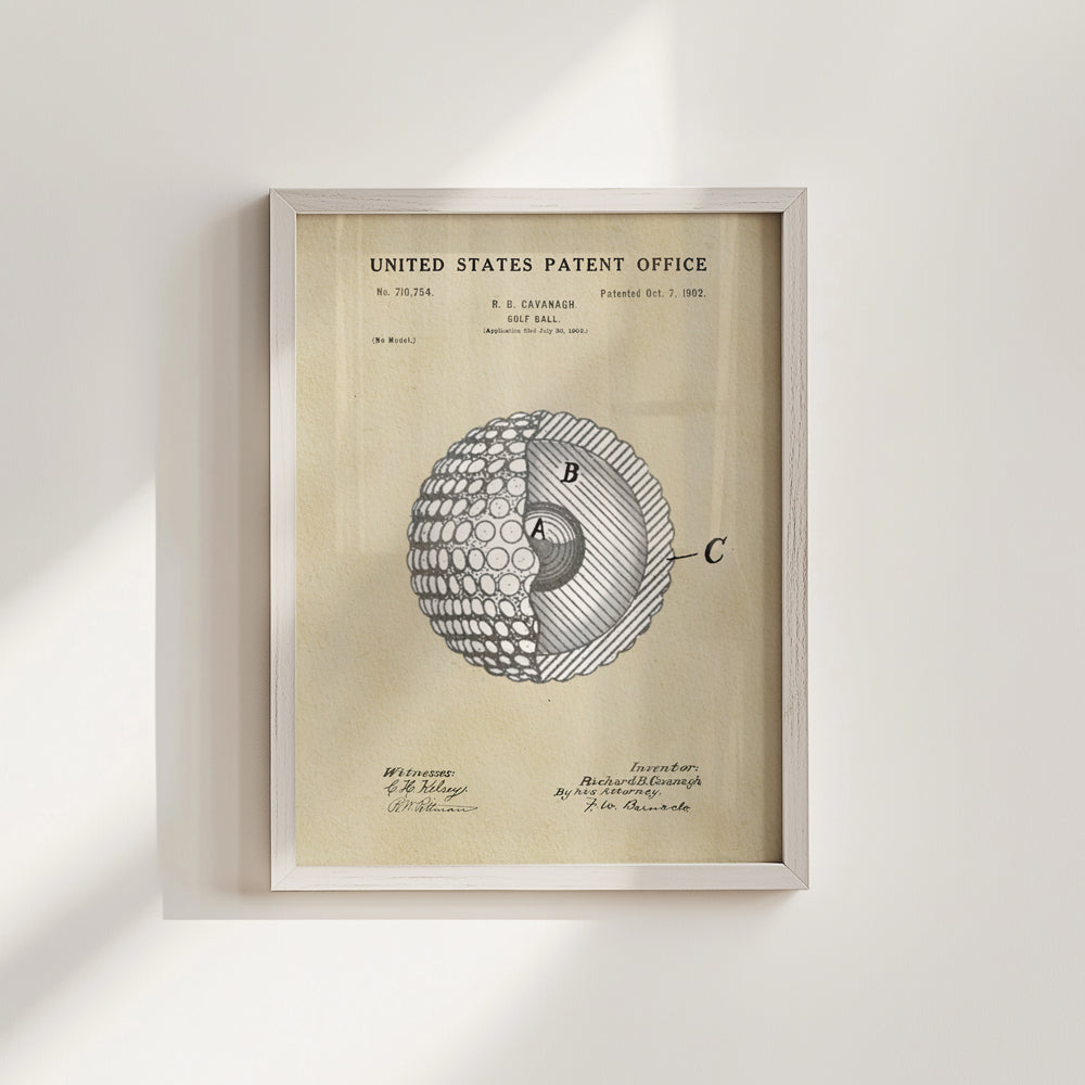 Golf Patent Print