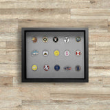 Shadow Box Ball Marker Display -- Black/Gray