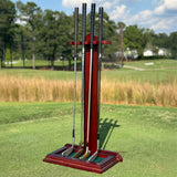 Golf Putter Stand -- Black / Green