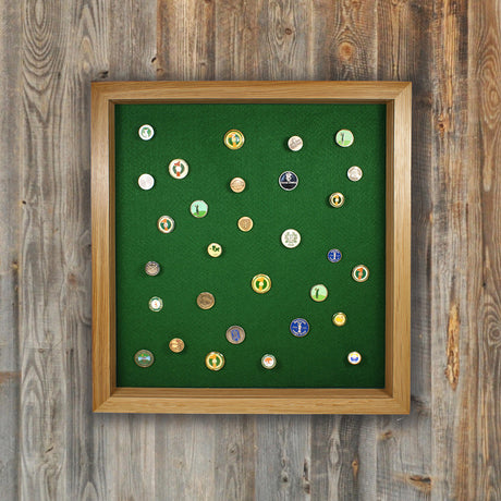 100 Golf Ball Marker Display -- Oak