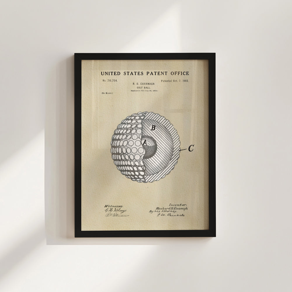 Golf Patent Print