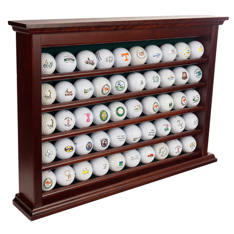 50 Golf Ball Display Rack -- Cherry
