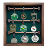 40 Bag Tag Collection Display -- Walnut