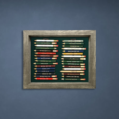 32 Golf Pencil Display Case -- Gray/Green