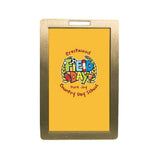 Custom Domed Metal Rectangular Bag Tag