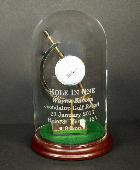Glass Dome with Caliper -- Cherry