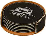 Leatherette Coaster Set