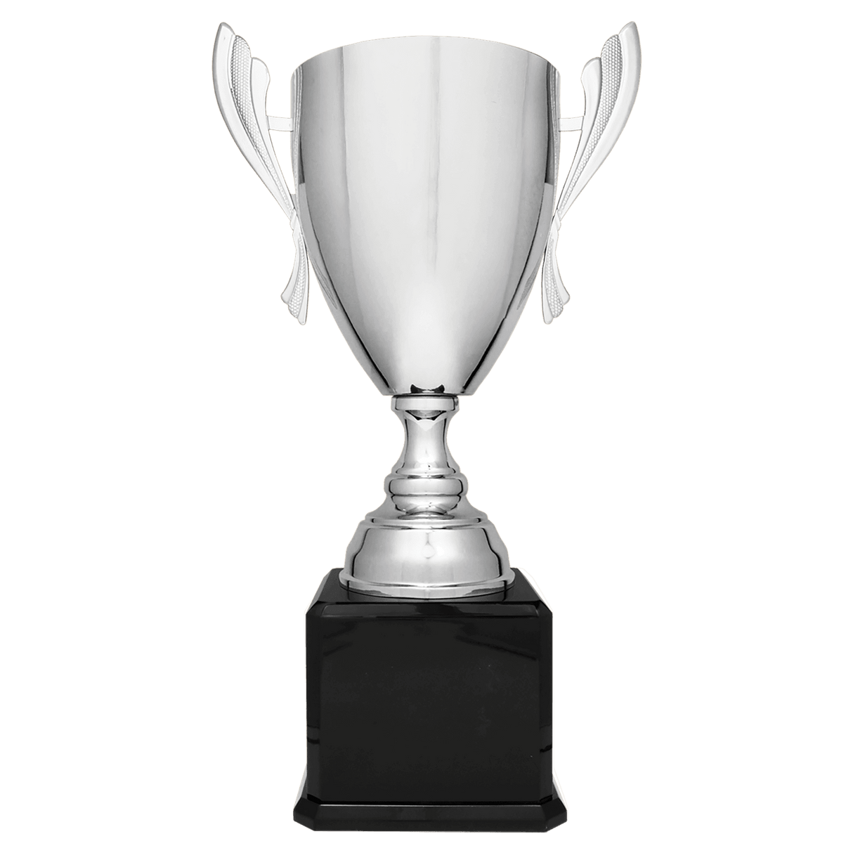 Full Metal Golf Trophy Cup on Piano Finish Base