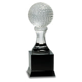 Crystal Golf Ball on Pedestal Base