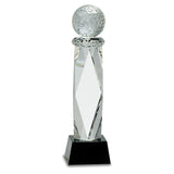 Crystal Golf Ball with Facet Column