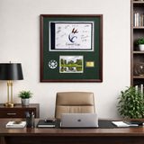 Framed Hole In One Pin Flag & Scorecard Shadow Box