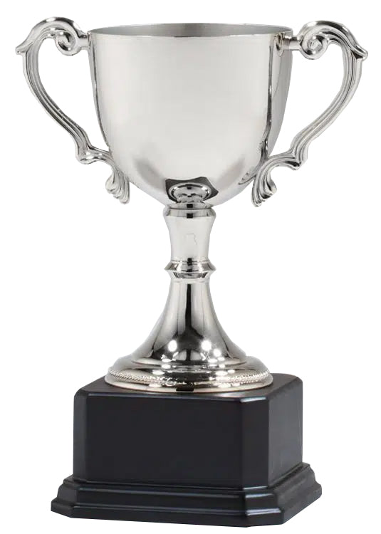Nickel Plated Cup Golf Trophy