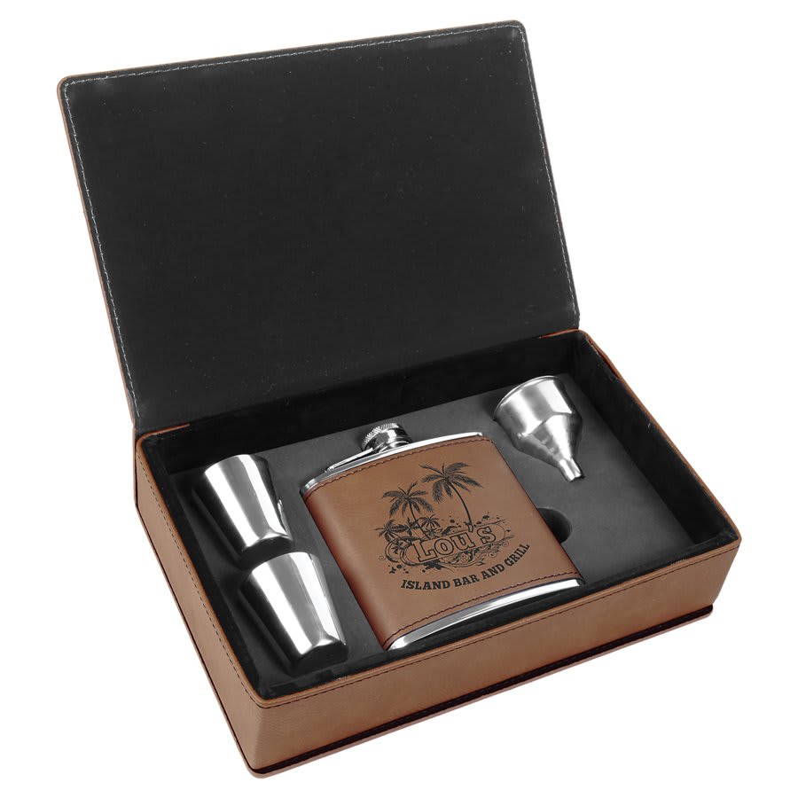 Personalized Flask Gift Set