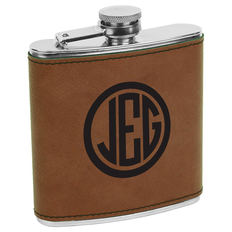 Personalized Wrapped Flask