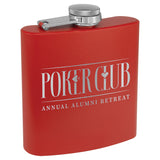 Personalized Stainless Steel 6oz Colored Flask